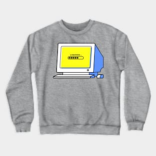 Loading old PC vintage Video games Retro gaming Crewneck Sweatshirt